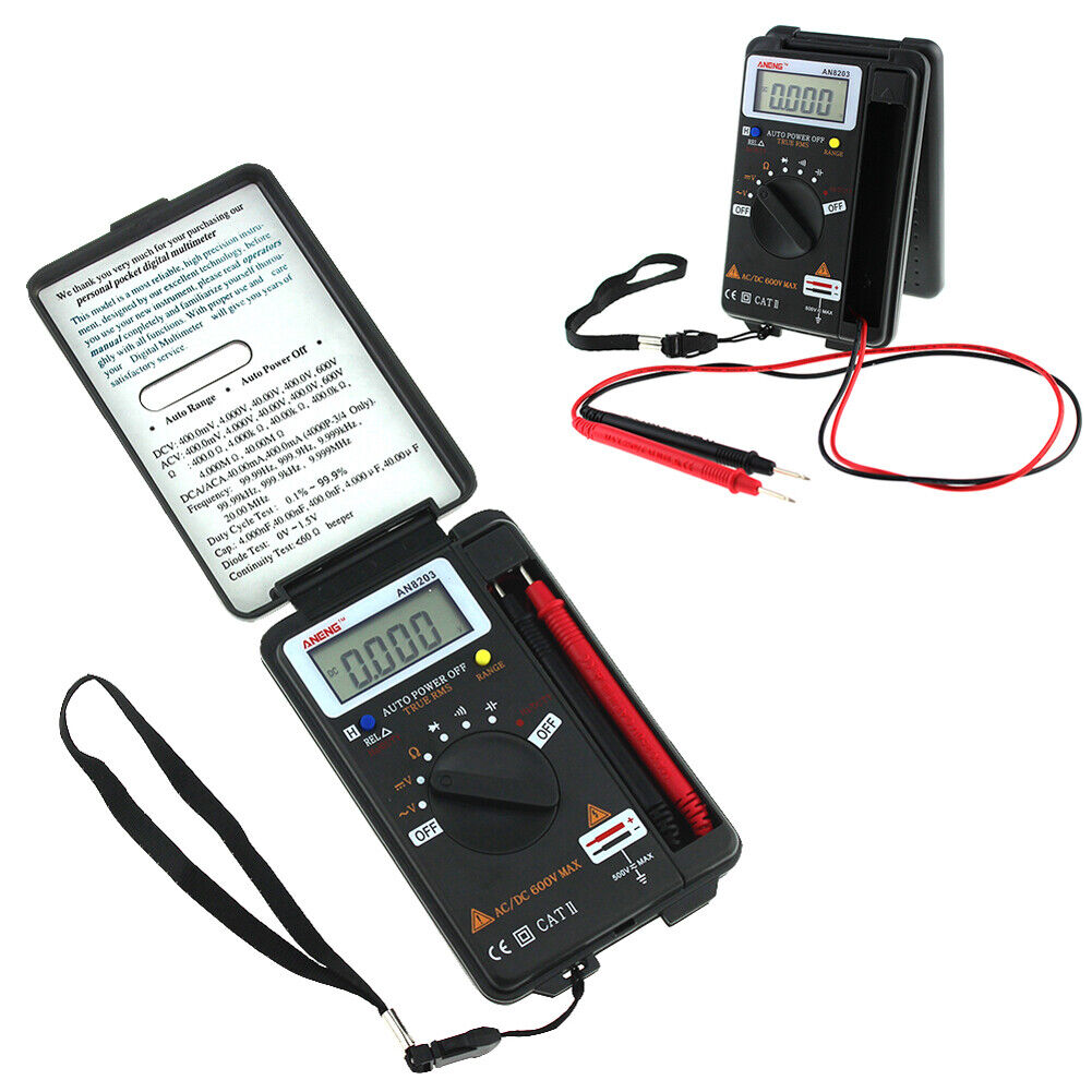 ANENG AN8203 DMM Integrated Handheld Pocket Mini Digital AC/DC  Multimeter
