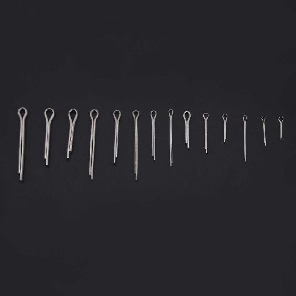 150Pcs 15 Kinds 304 Stainles Steel Split-Cotter Pins Kit M1 M1.5 M2 M2.5 M3 New