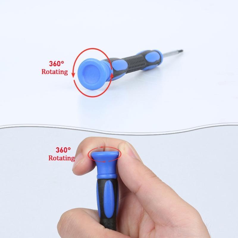 Eyeglass Repair Tool Kit Glasses Precision Screwdriver Screws Curved Tweezer Set