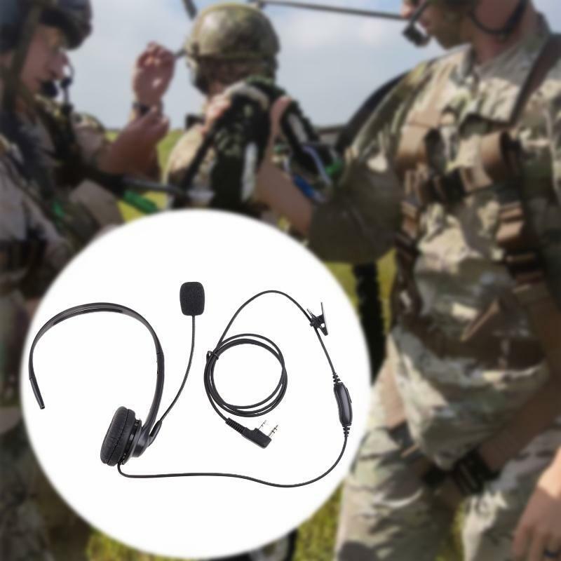 Earpiece Security Headset PTT Mic 2pin for Wouxun KG-UVD1P KG-UV6D KG-669 KG-669