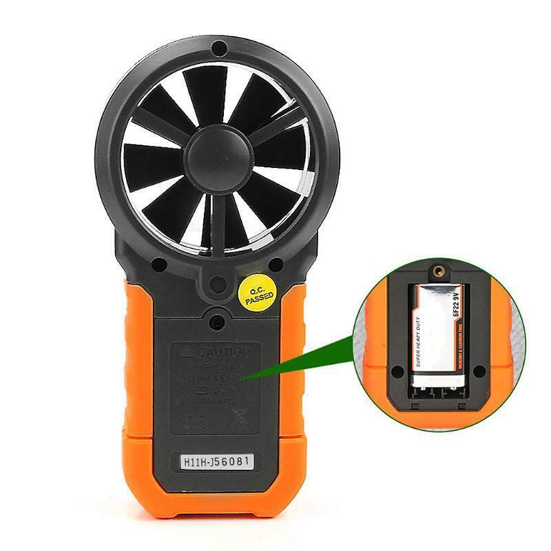 HYELEC MS6252A Digital Air Speed Anemometer / Air Volume / Air Flow Test Meter