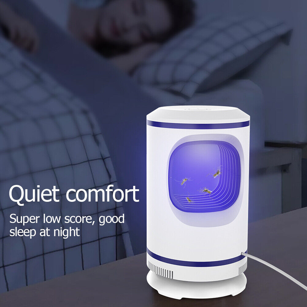 Bedroom Office Electric Fly Bug Insect Trap LED Light Mute Mosquito Killer