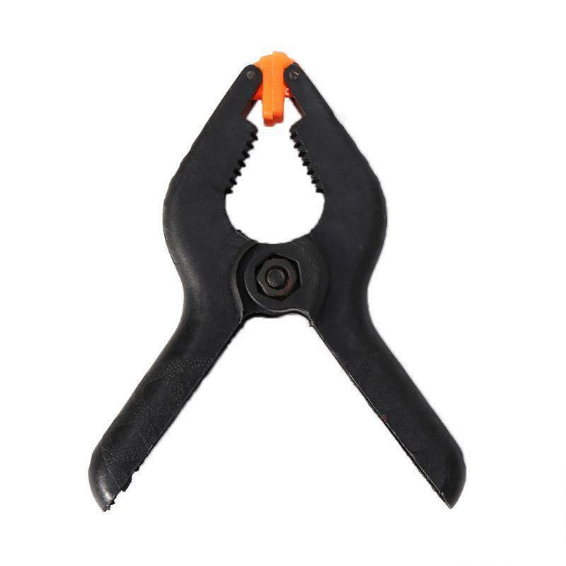 3 Inch Heavy Duty Plastic Nylon Spring Clamp Clip Tips For Photography Black