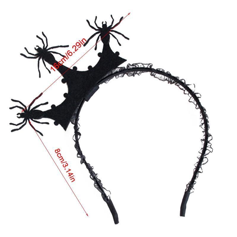Spider Headband Halloween Tiaras Crowns Hair Hoop Photo Shoot Goth Headband