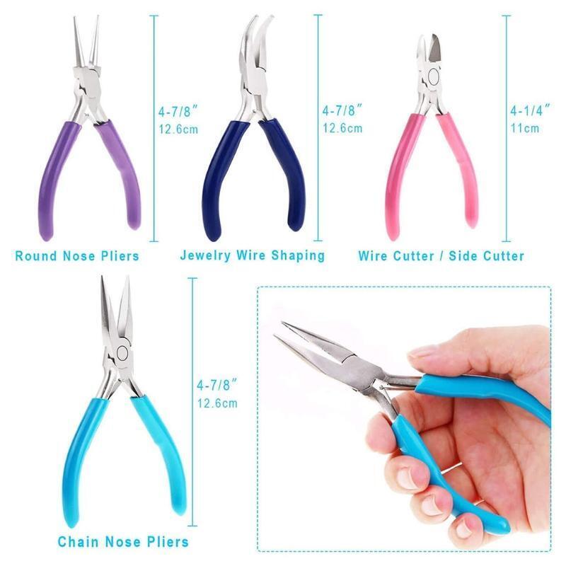 4 PCS Jewelry Making Tools Kit DIY Accessories Iron Made Multiple Fuction