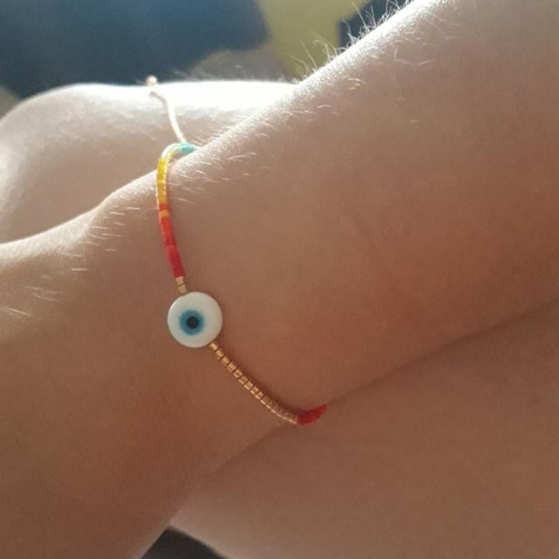Turkish Evil Eye Bracelet Hawaii Beach Bracelet Jewelry Suitable for Ladies Girl