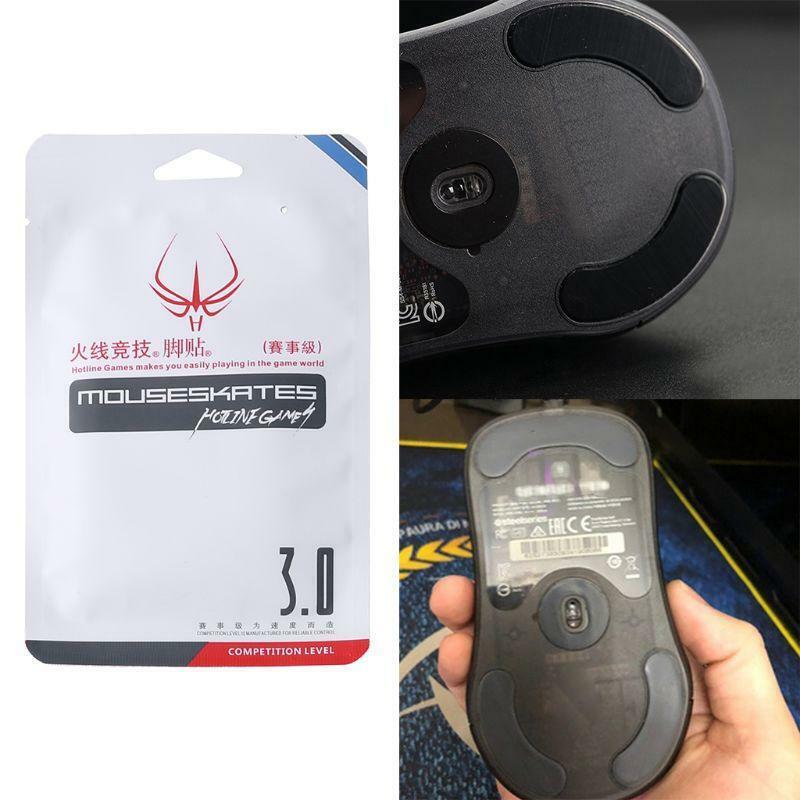 2 Sets Hotline Games Mouse Feet Mouse Skates for steelSeries Sensei Ten Mouse