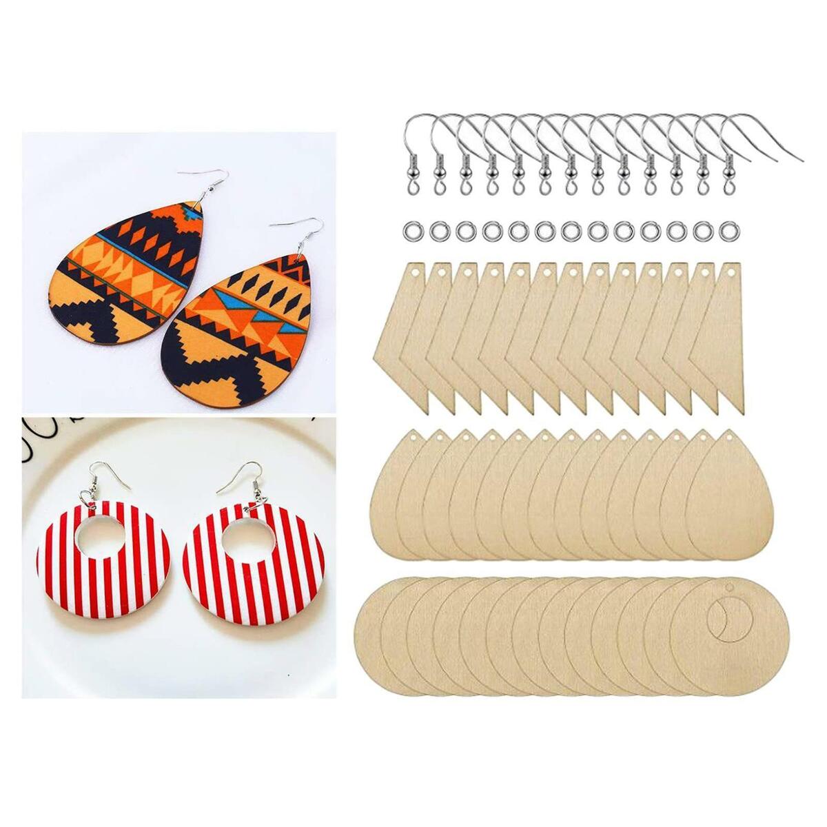 180 Pieces  Earrings Blank  Charms Pendants for DIY Earring