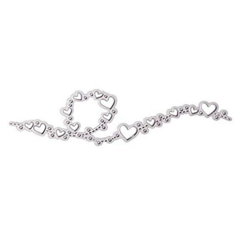 Elegant Heart Lace Shape Carbon Steel Cutting Dies DIY Scrapbooking Photo Album