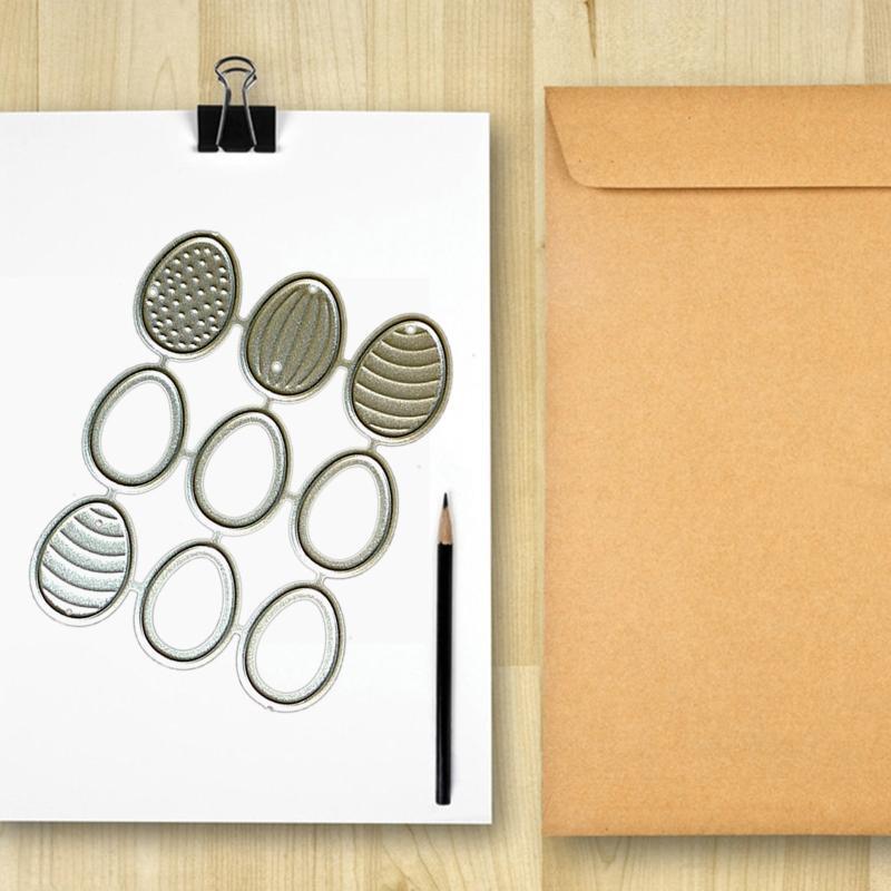 Cutting Dies Easter Eggs Embossing Dies Stamps for Card Making Decorative Craft
