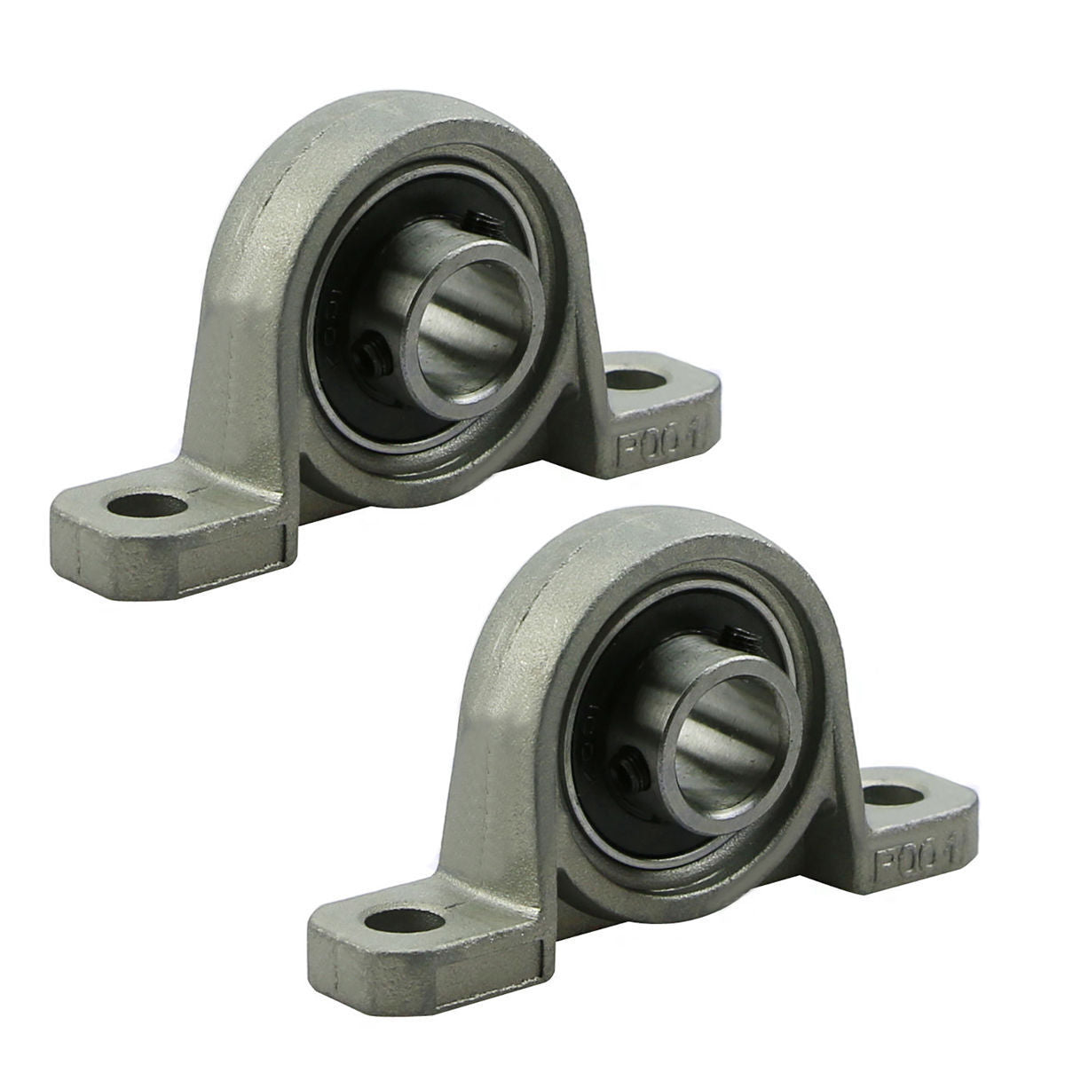 2x KP001 Pillow Block 12mm Bore Diameter Ball Bearing metal