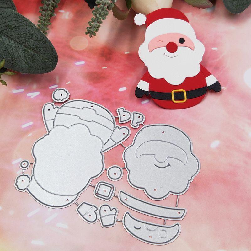 Christmas Santa Claus Metal Cutting Dies Stencil Scrapbooking DIY Album Stamp