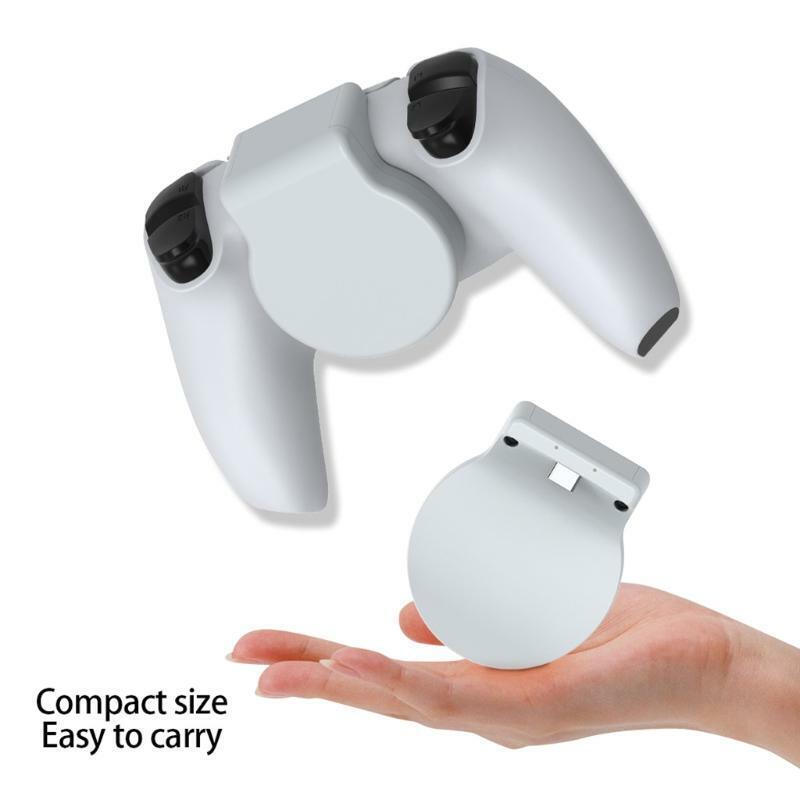Type-C Charging Receiver Adapter for PS5, Charger Converter with LED Indicator