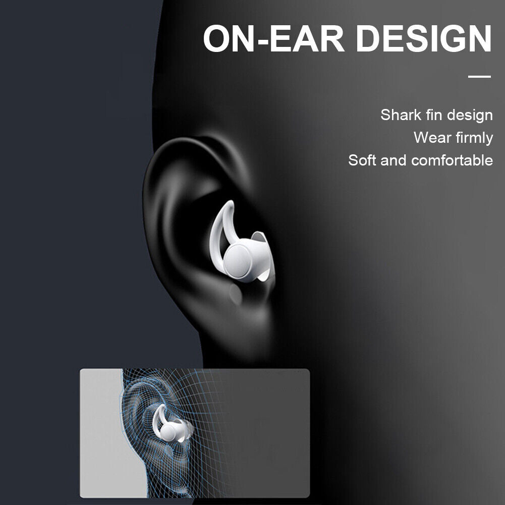 Silicone Ear Plugs Sound Insulation Anti Noise Sleeping Earplugs (White)