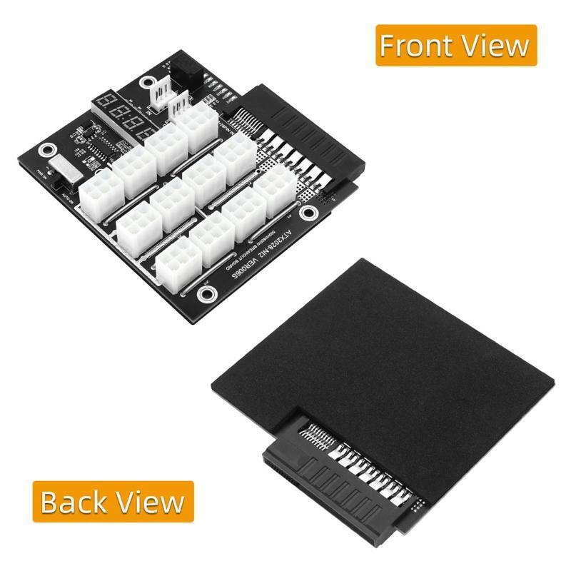 Server PSU Power Supply Breakout Board Adapter 1800W 12 Ports ATX 6 Pin for Eth