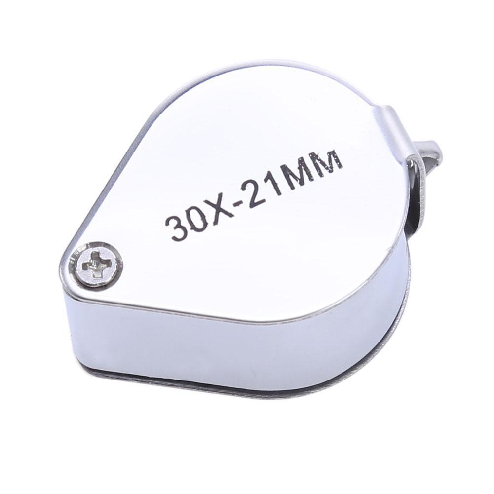 Portable Folding 30X21 Jewelers Magnifier Jewelry Store Magnifying Glass