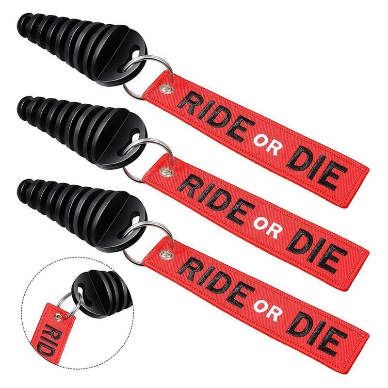 ATV Wash Plug Silencer Muffler Exhaust Pipe Motorcycle Keychain Jewelry