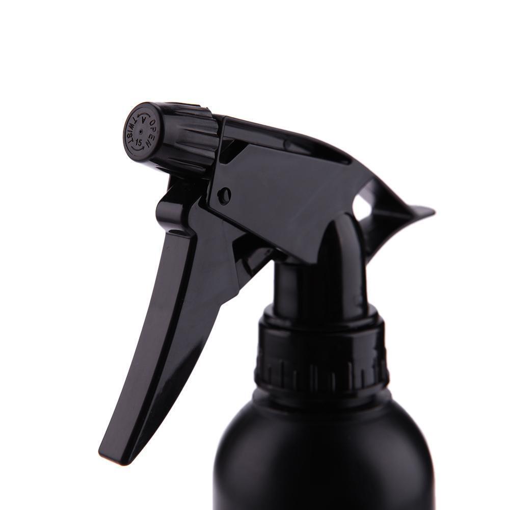 300ml Hair Sprayer Bottle Pure Color Super Fine Spray Kettle(Black)