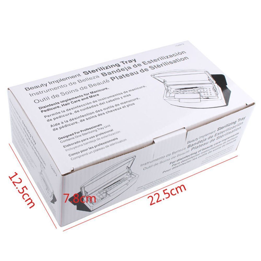 Manicurists Barber Cutting Scissors Sterilizer Sterilizer Tray Disinfectant Jar
