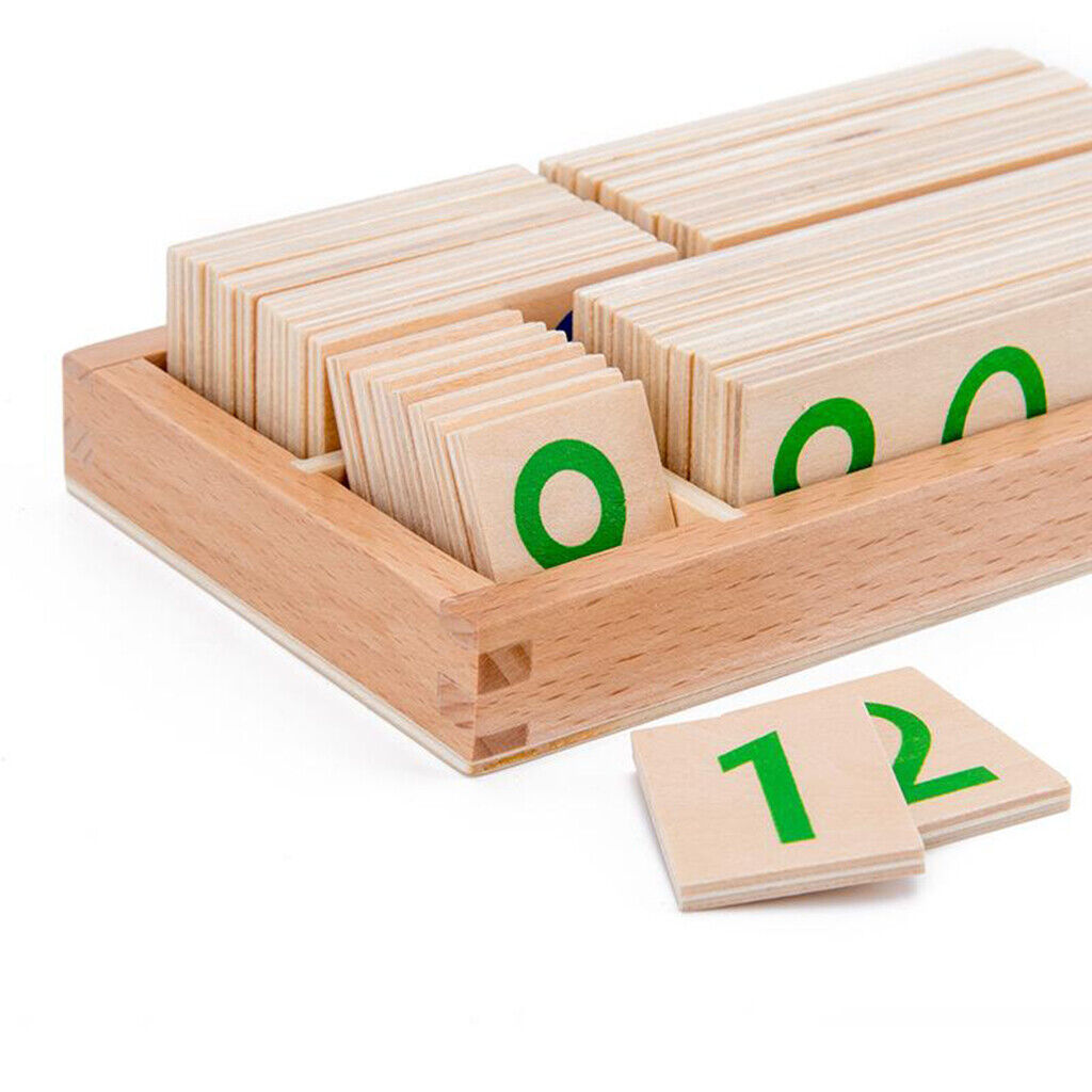Number Card Early Learning Montessori Activity for 3 4 5 Years Old