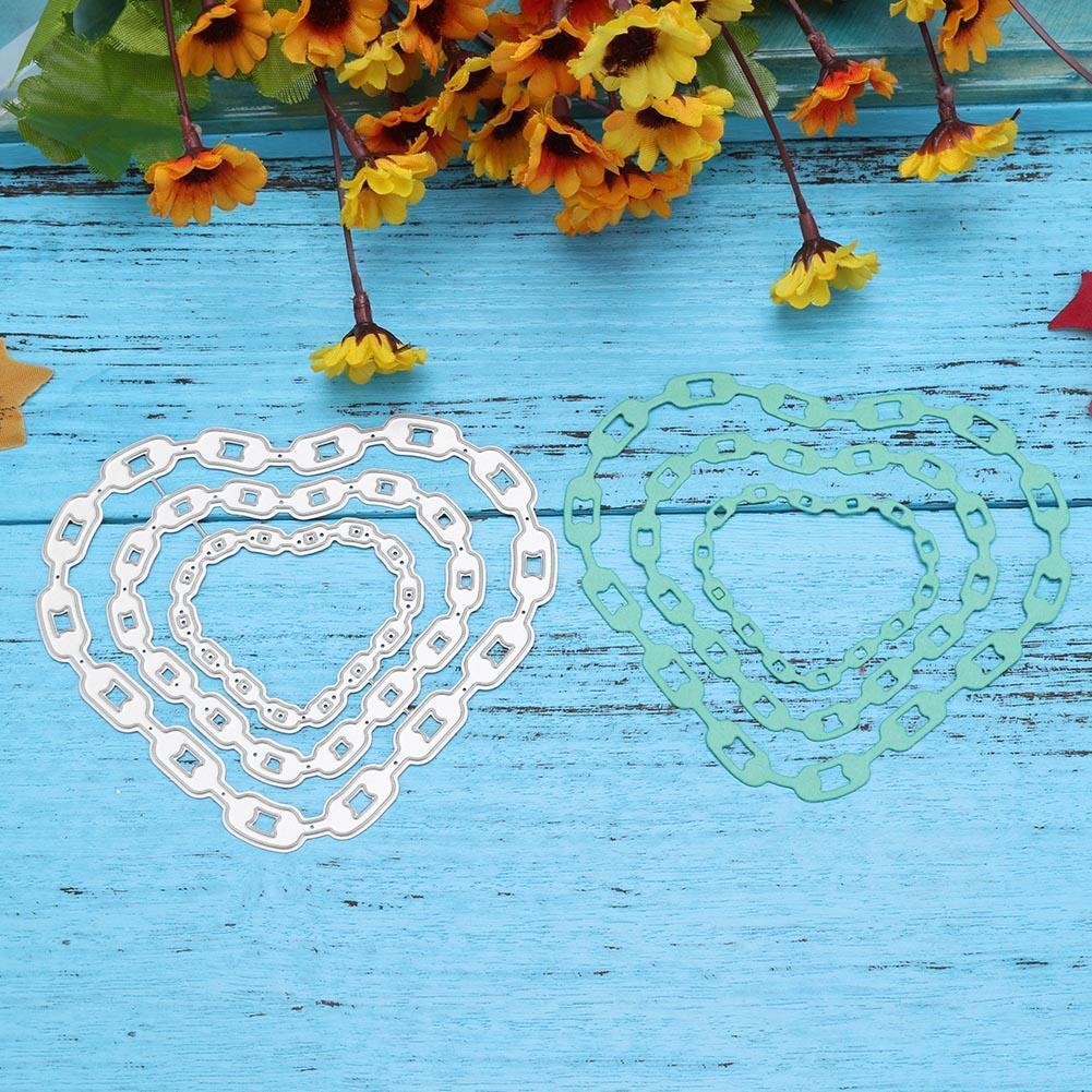 Metal Cutting Dies Stencil for DIY Scrapbooking Photo Album Heart Christmas