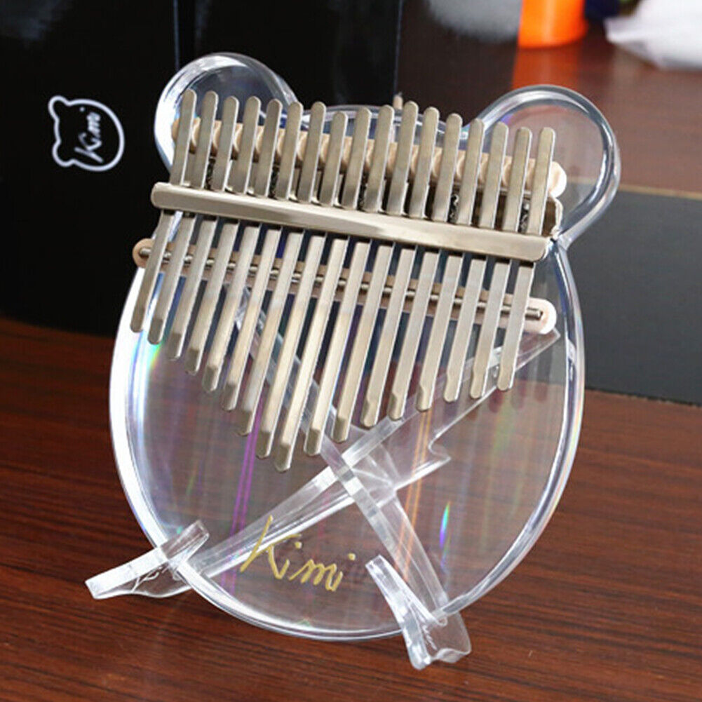 Acrylic Kalimba Holder Stand Transparent Crystal Thumb Piano Display Rack