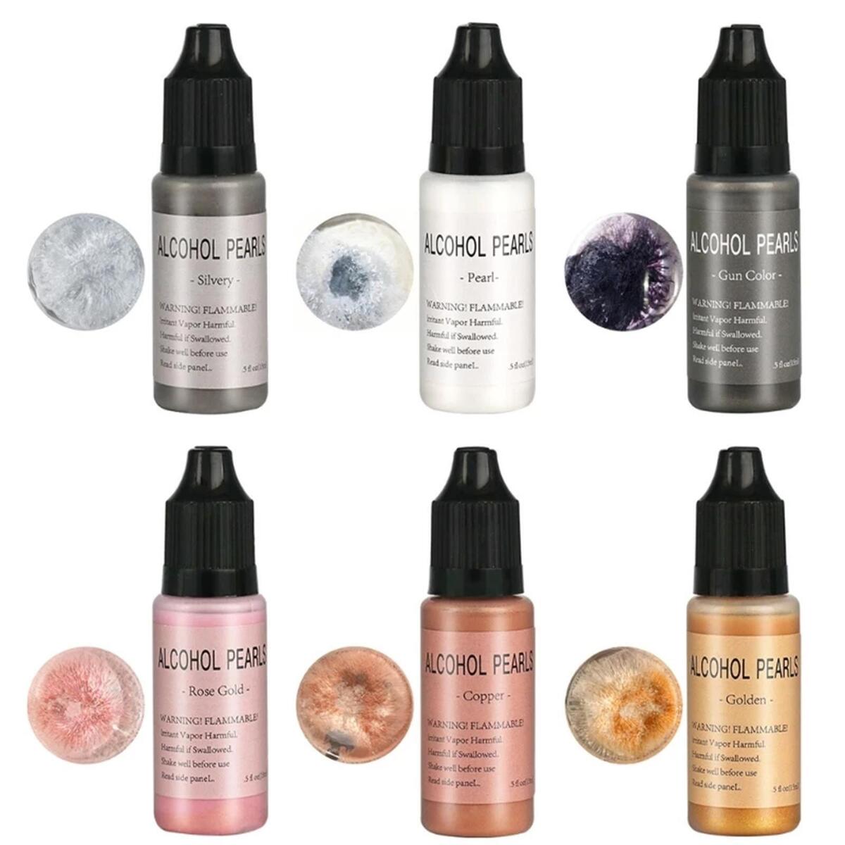 Epoxy Paint Stones Canvas Pigment based Paint Acrylic  Bottles Ink