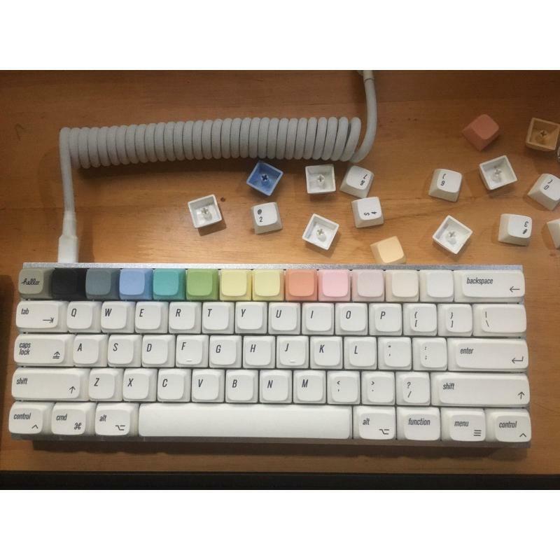 10 Pieces XDA Profile 1U Dye Sublimation PBT Keycap for Mechanical Keyboard