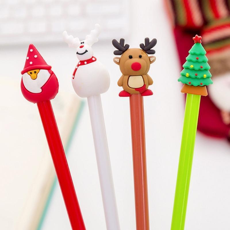 40Pcs/Pack Gel Pens Set Classic Christmas Theme Design School Writing Supplies