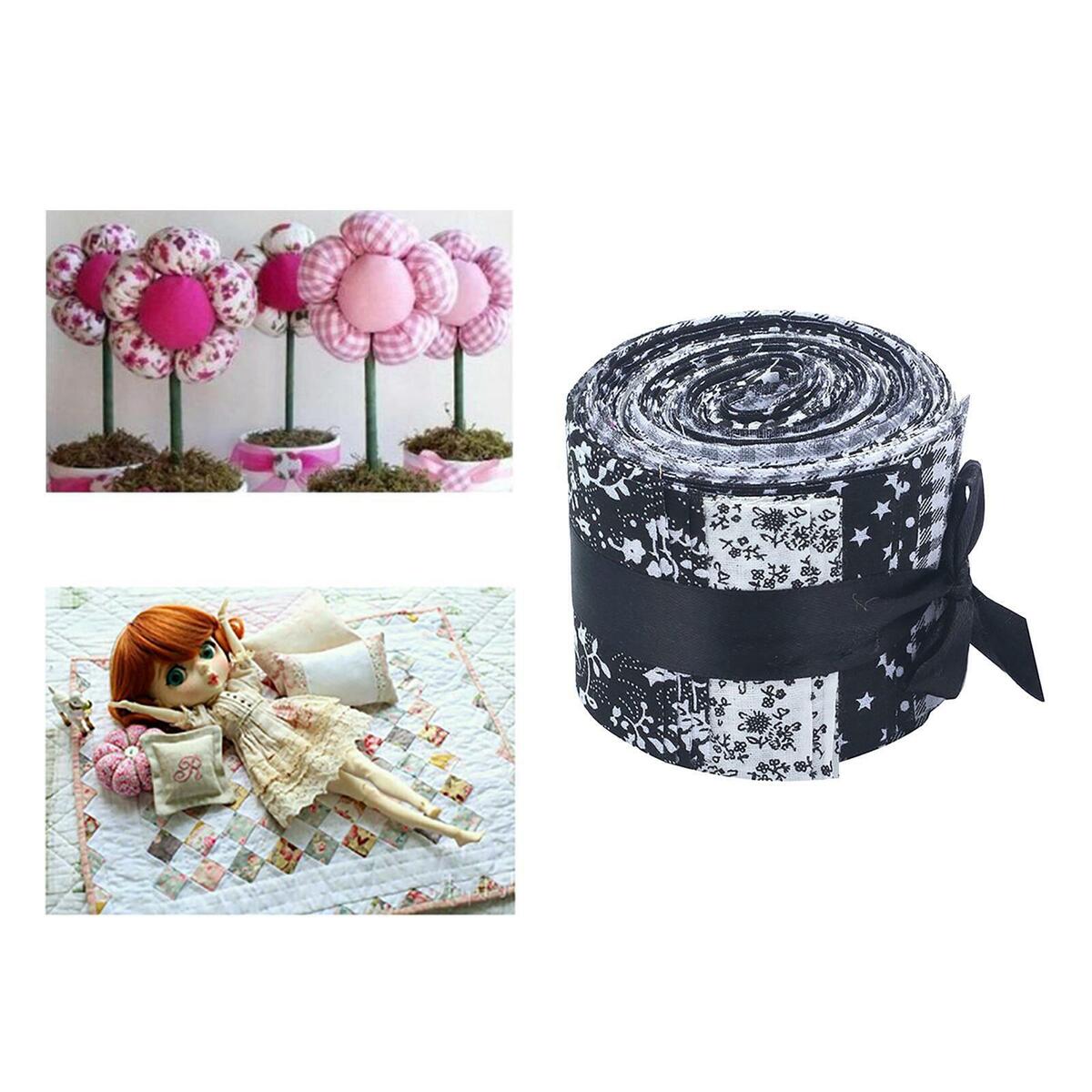 40x 2.4 inch Jelly  Floral Fabric Bundle with Different  Craft