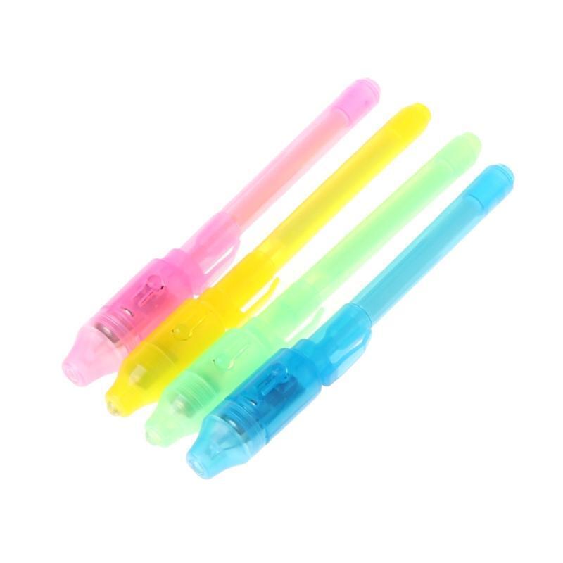 Invisible Writing Pen UV Light Pen LED Marker Pen Gift Stationery Set for Kids