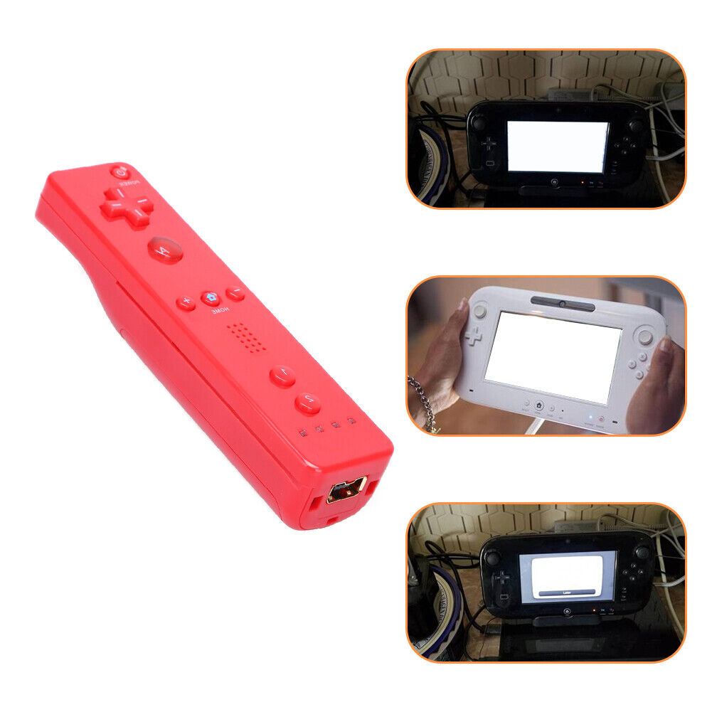 Wireless Remote Control Gamepad Controller for Nintend Wii for Wii U (Red)