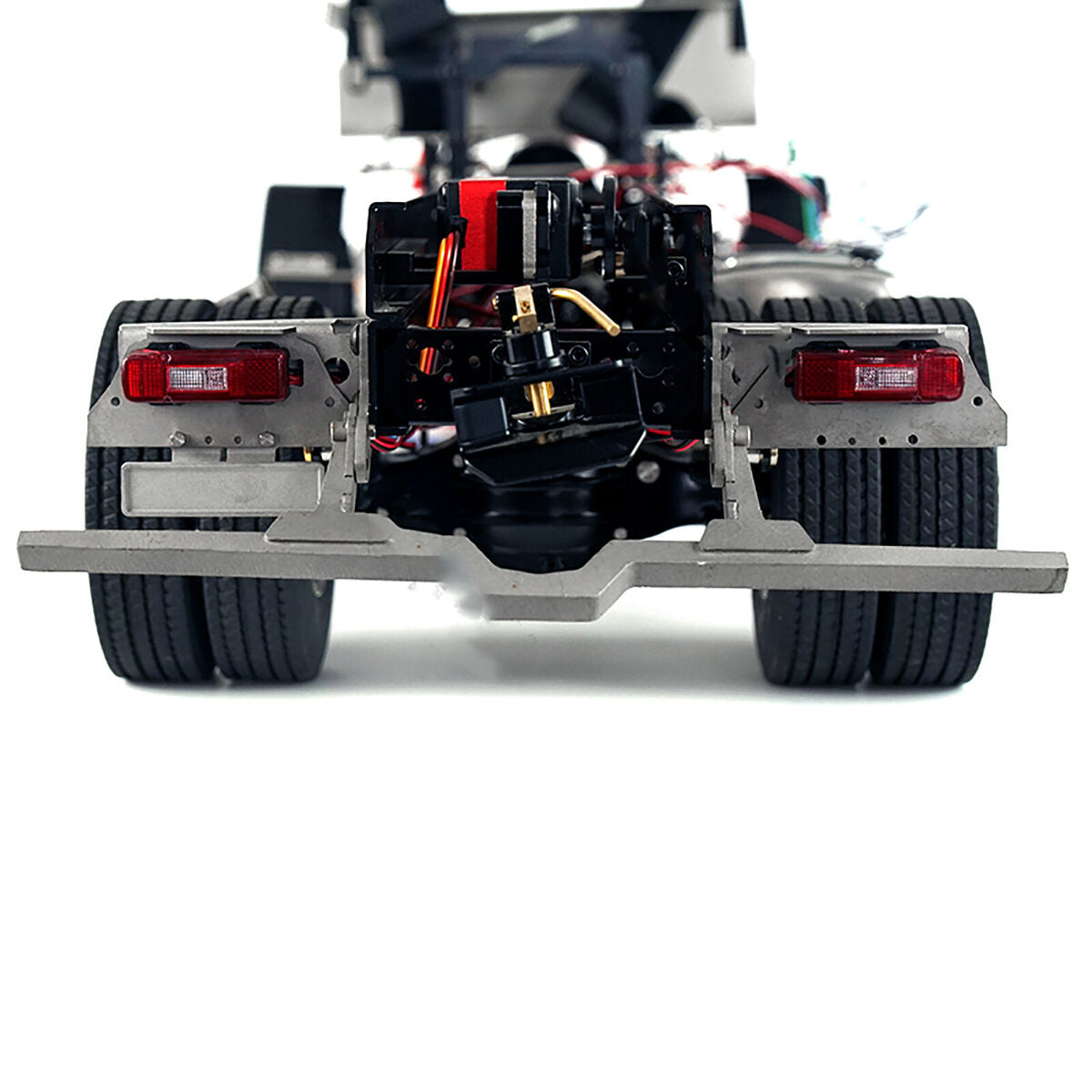 Metal LED Taillight DIY Trailer Rear Light Lamp for 1/14 Tamiya RC Truck Car