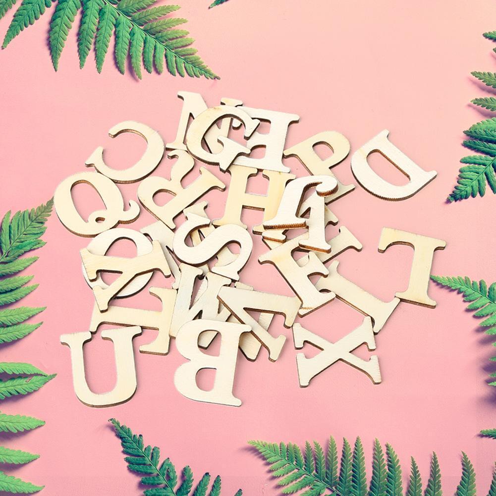 Wooden Letters Alphabet for DIY Scrapbooking Art Craft Scatter Home Decor