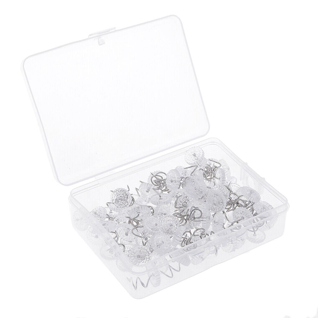 of 100 Pieces Upholstery Spiral Nail Studs Furniture Sofa Tack