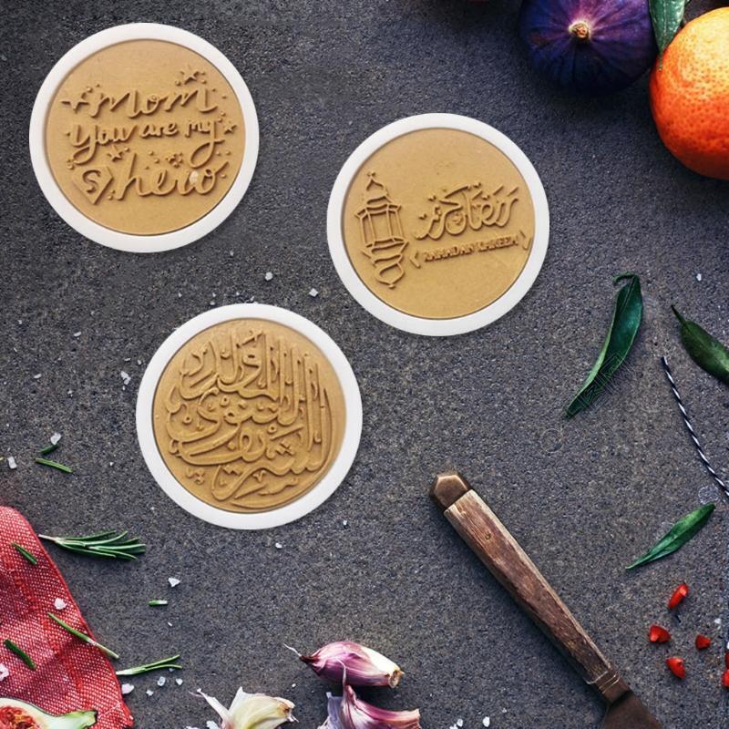3pcs Arabic Font Silicone Fondant Mold DIY Cake Chocolate Sugar Craft Decoration