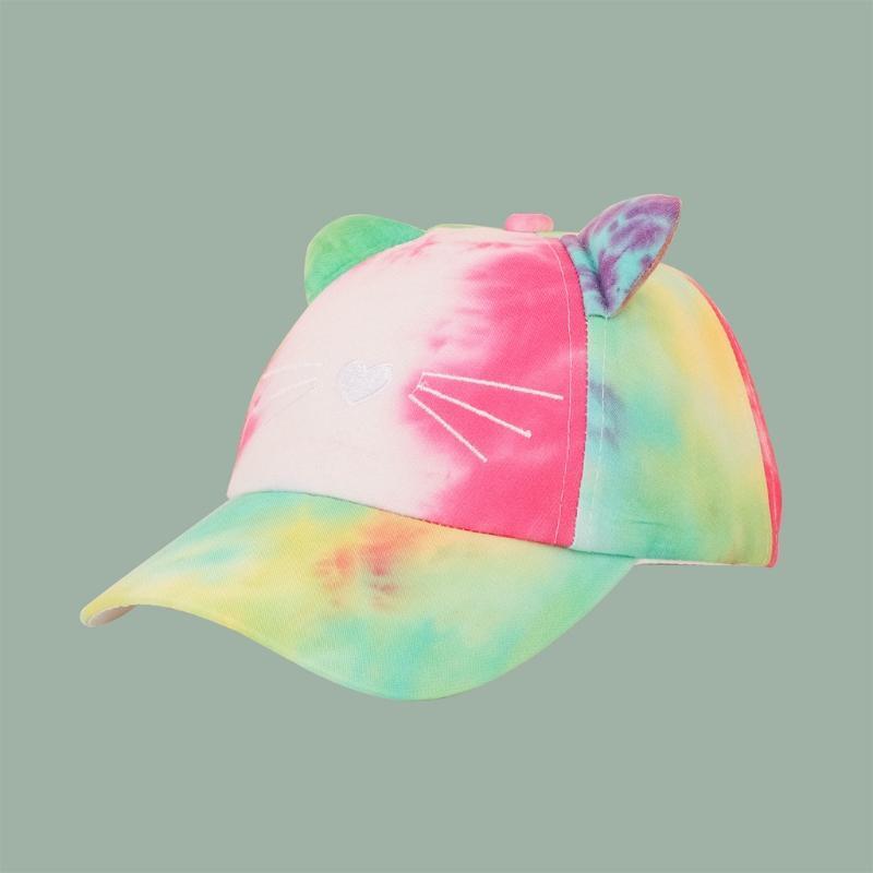 Baseball Cap Hat Kids with Lovely Cat Ear Adjustable Cartoon Hats Sun Protection
