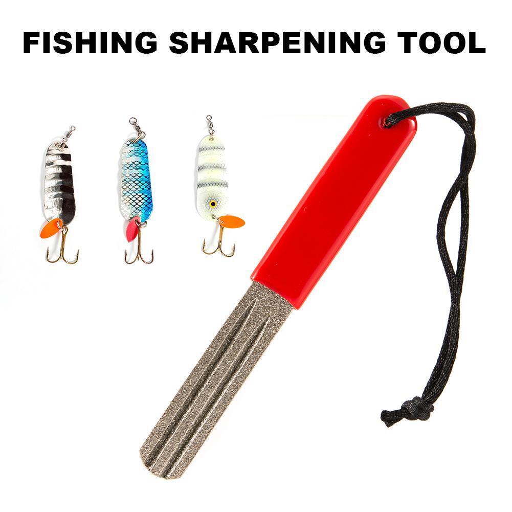 Diamond Fishing Hook Hone Fishhook Sharpening Grinding Fishing Tackle Tool