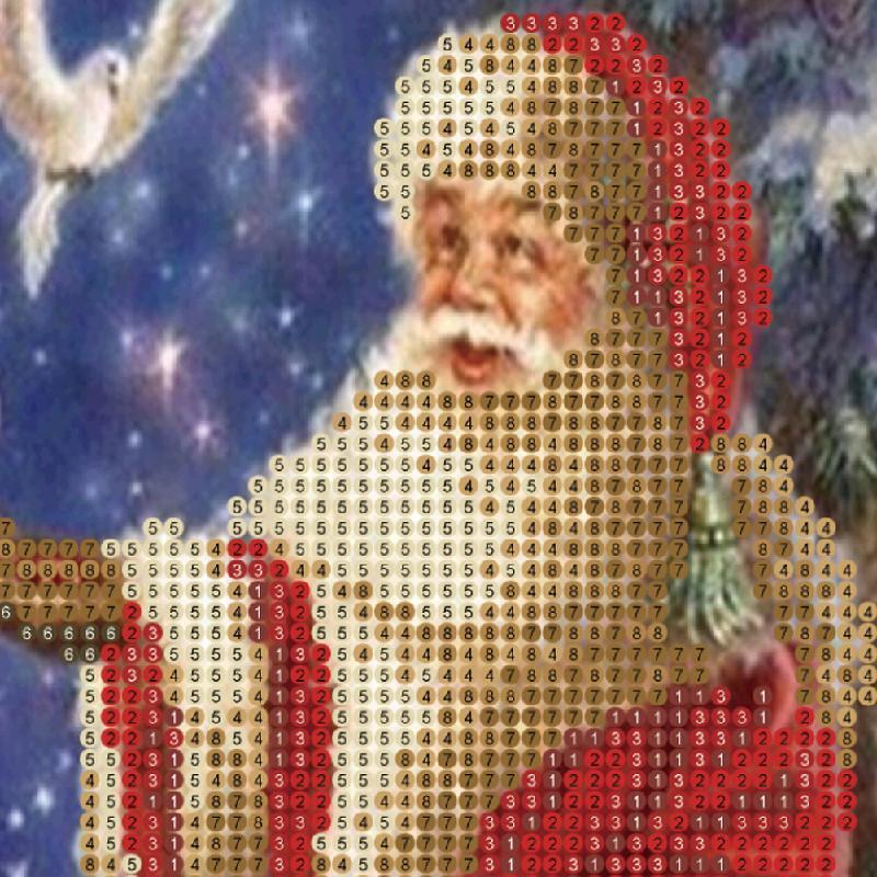 DIY 5D Diamond Painting Snow Christmas Santa Claus Cross Stitch Kit Home Decor