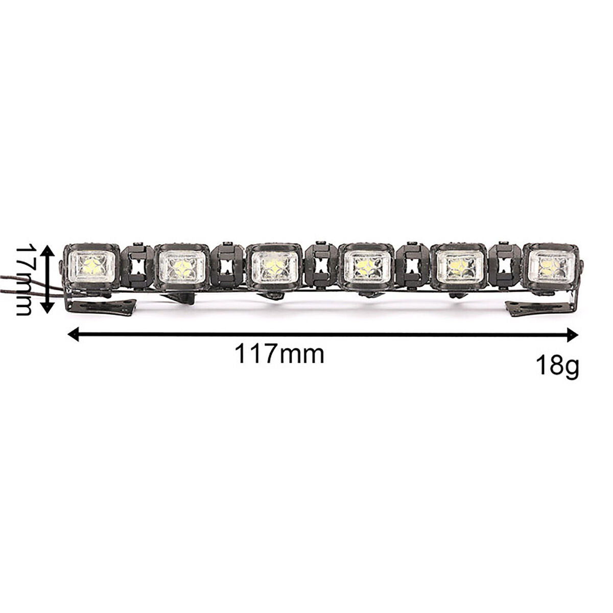 1/14 Spotlight Square Dome Light Light Bar RC Car for MN Defender G500 WPL D12