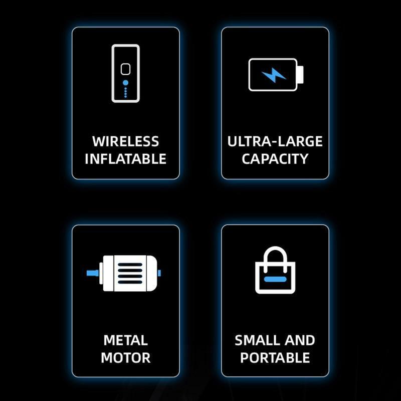 Fast Inflation Smart Air Pump Electric Tire Inflator Preset Tire Pressure