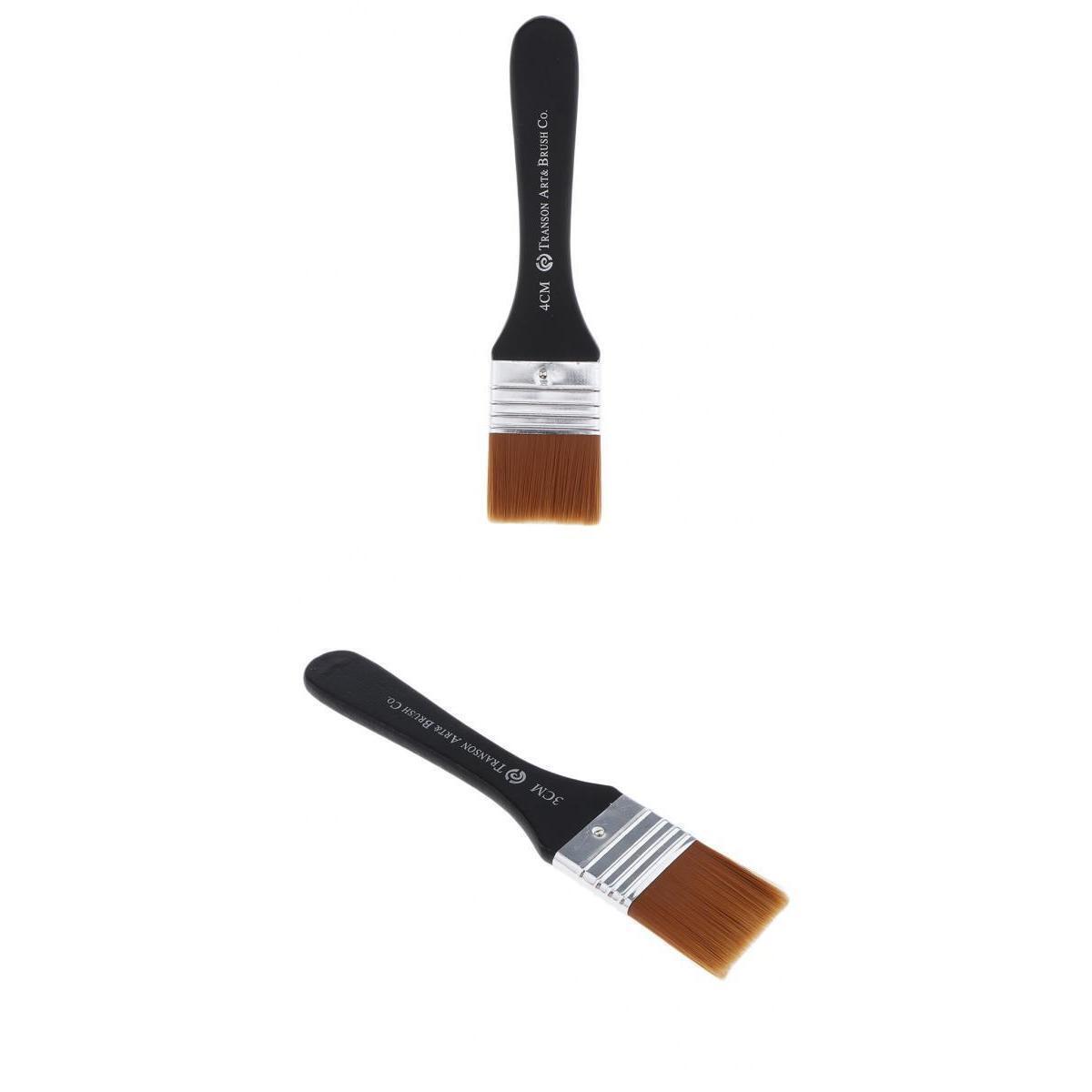 2Pieces Flat  Brush Oil Painting Brush  Kid Birthday Gift