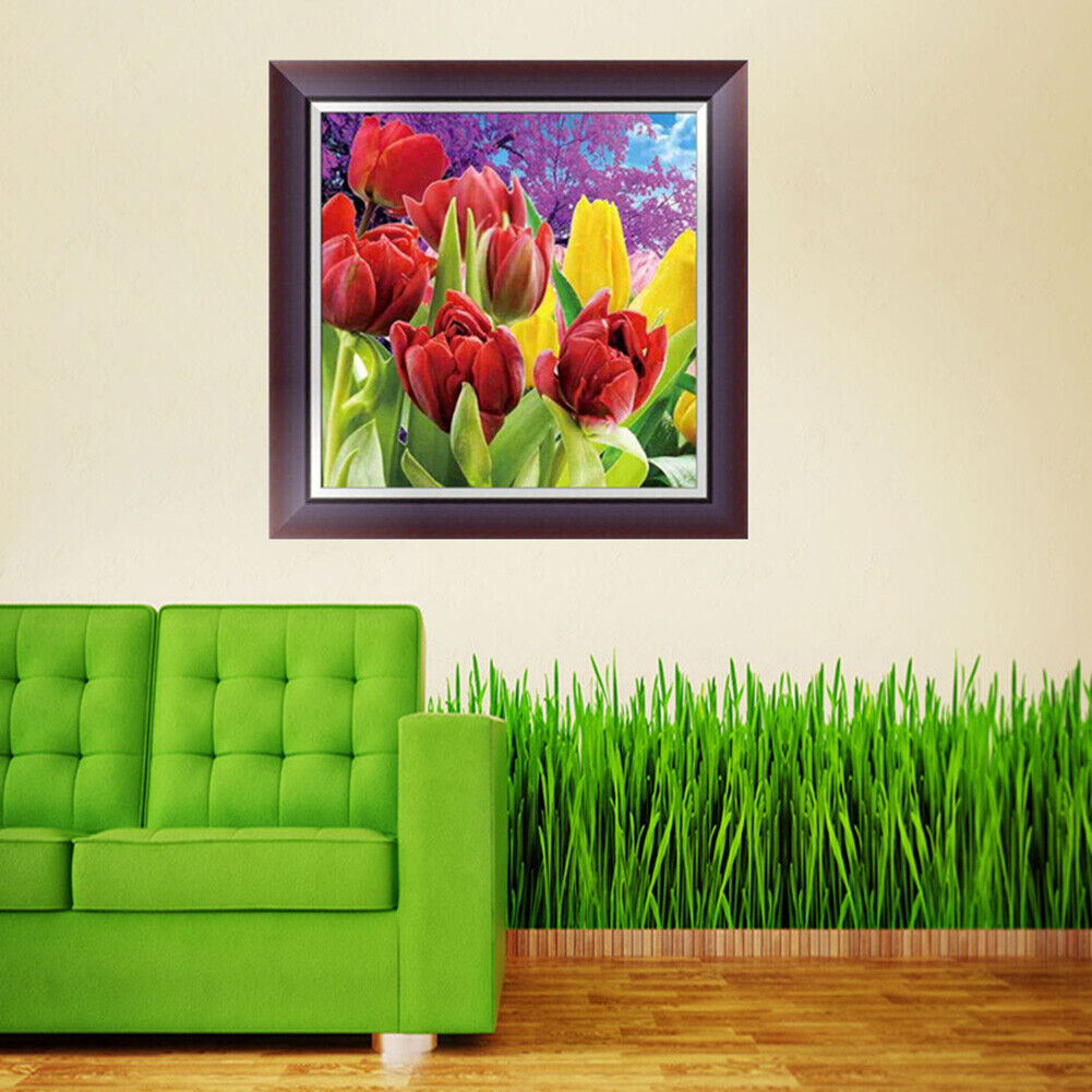 Tulip 5D Diamond Embroidery DIY Craft Painting Cross Stitch Mosaic Decor