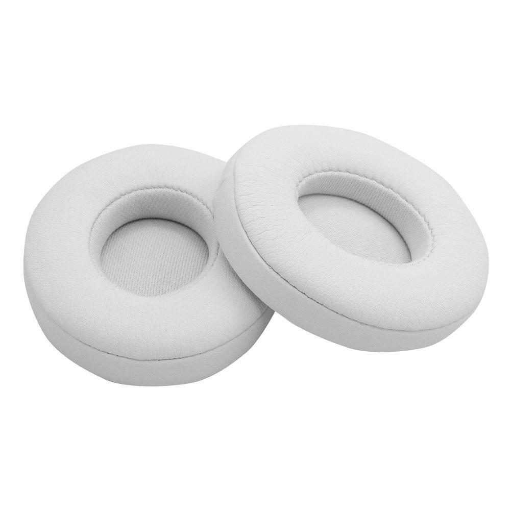 1 Pair Replacement Earpads for Beats Solo 2/3 Wireless Headphones (White)