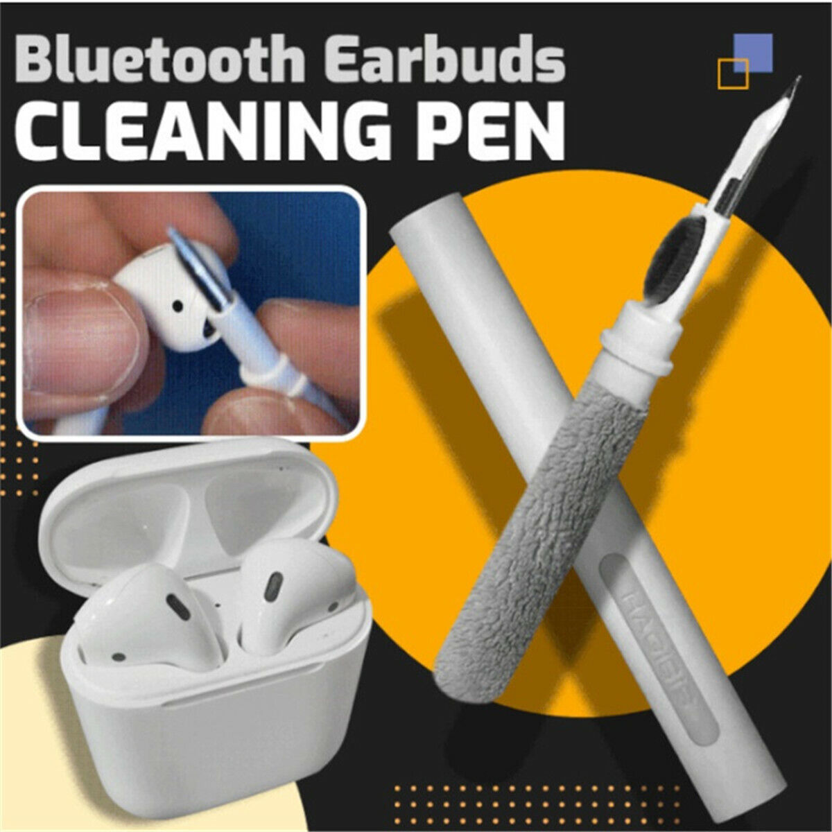 Bluetooth Earbuds Cleaning Pen Kit Clean Brush for Airpods Wireless Earphones