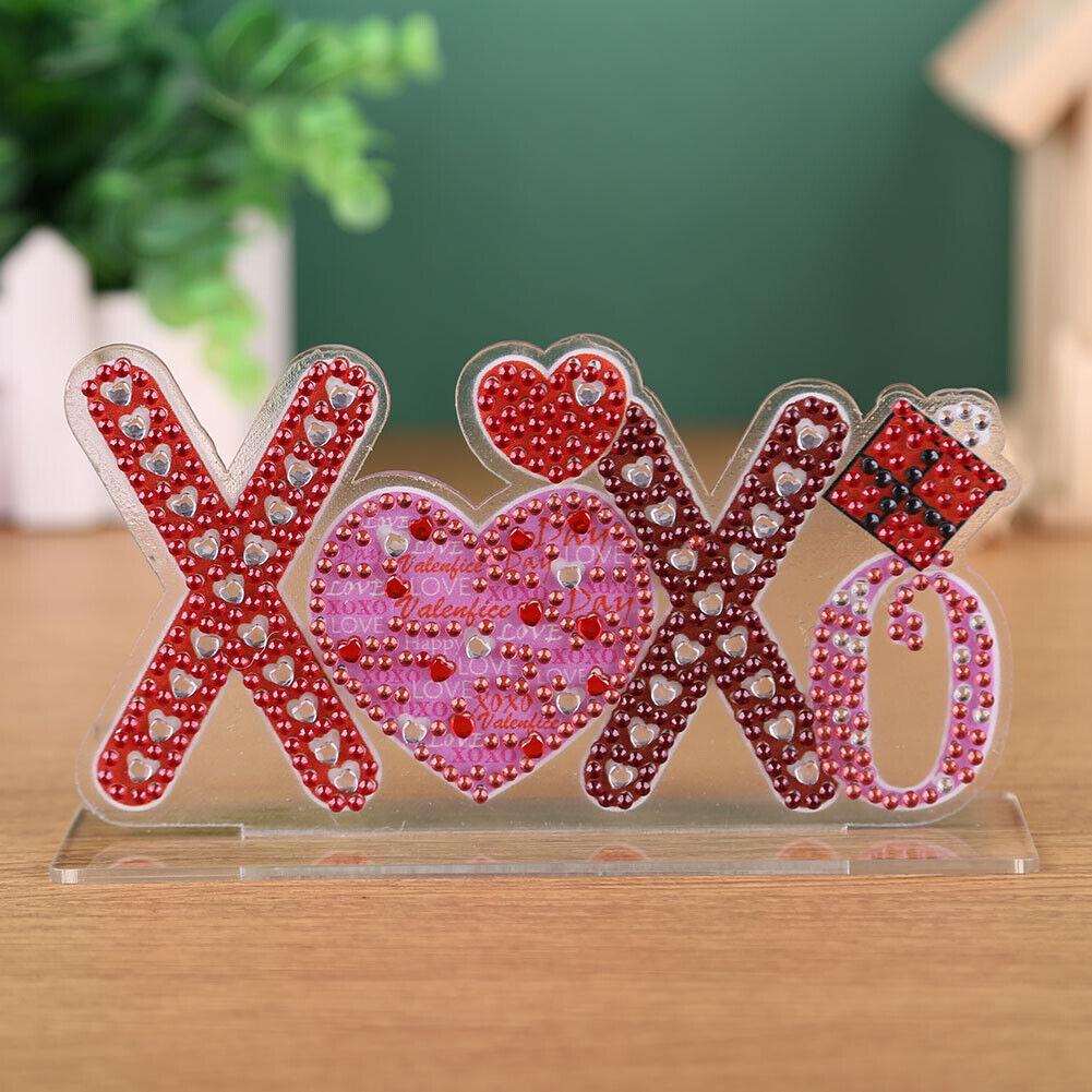 DIY Crystal Diamond Painting Valentines Day Desk Ornaments Kit (CB012)