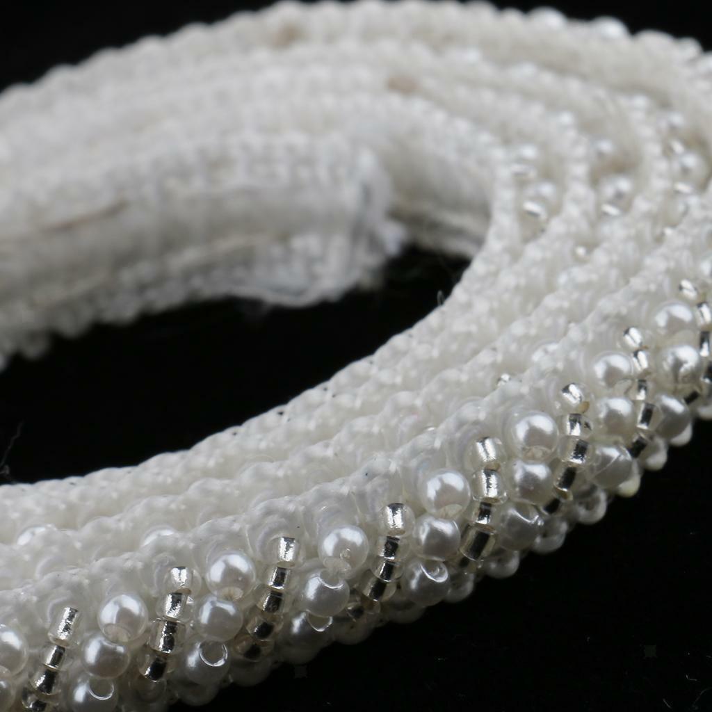 2pcs 1 Yard   Lace Ribbon Trims Sewing Applique White