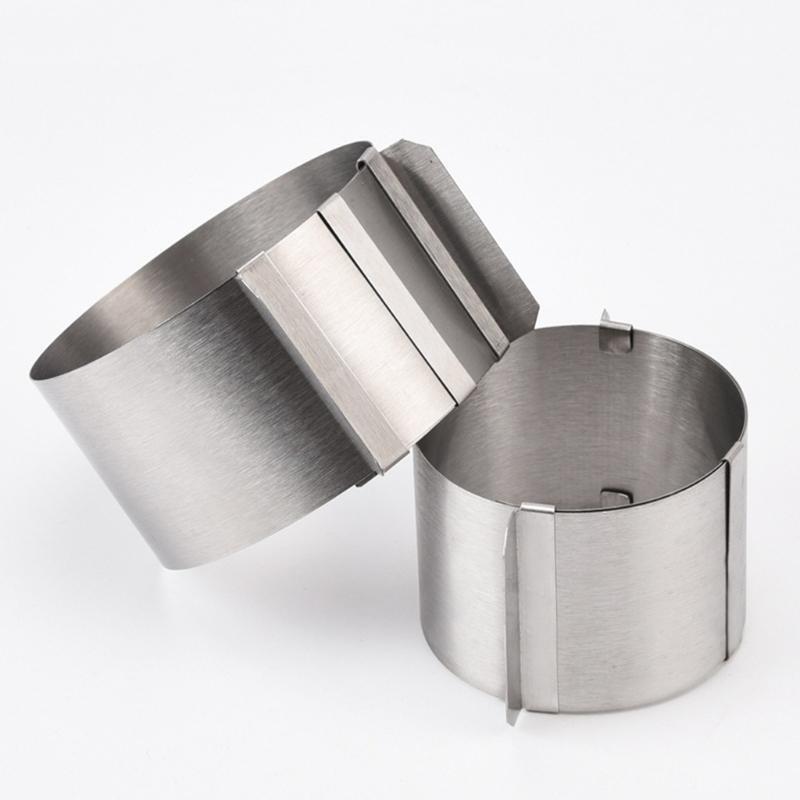 Baking Round Ring Home Baking Round Form Ring Home Adjustable Steel Mould Gift