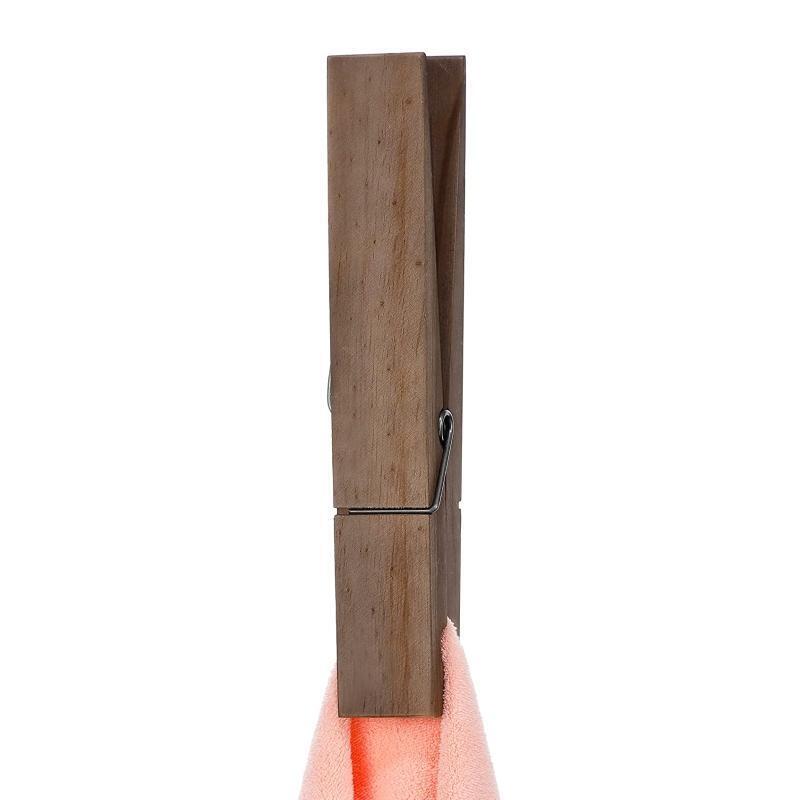 Large Wood Clothespin Bath Towel Holder Anti-run Home Supplies Clothespins