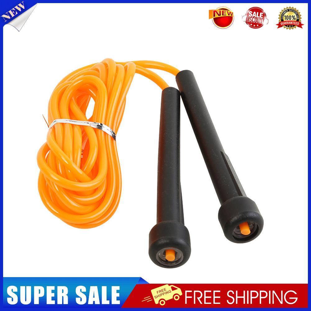 Workout Sport Adjustable Skipping Rope Fitness PVC Jumping Rope (Orange)